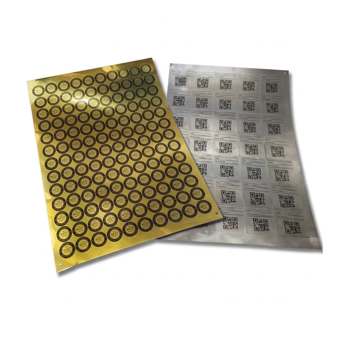 Stiker Gold & Silver