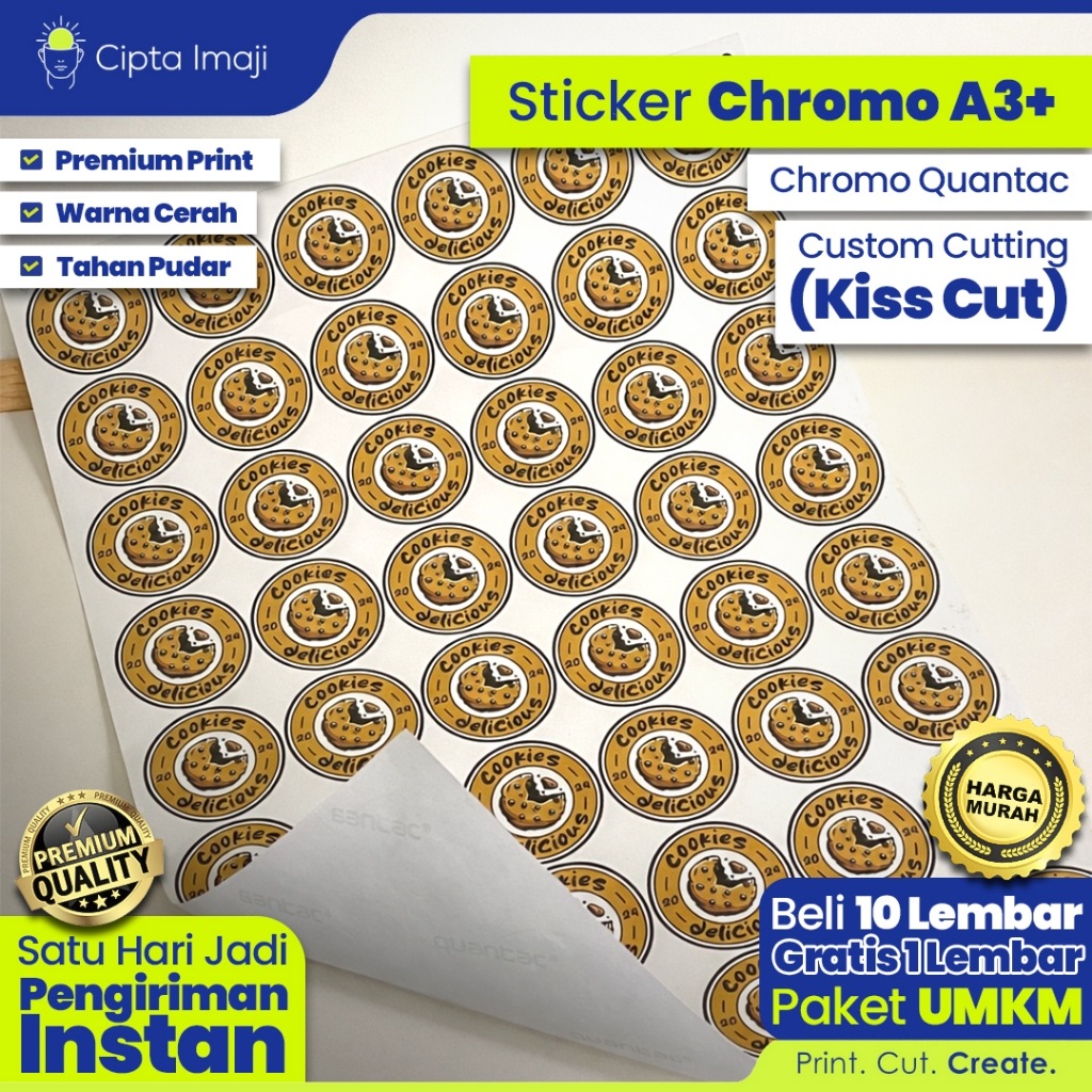 Sticker Chromo A3+ Cutting Kiss Cut